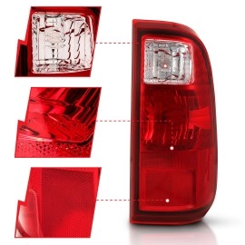 Anzo 311305 - OE Style LED Tail Lights (Chrome Housing, Clear / Red Lens)