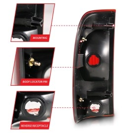 Anzo 311307 - OE Style LED Tail Lights (Chrome Housing, Clear / Red Lens)