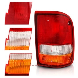 Anzo 311310 - OE Style LED Tail Lights (Chrome Housing, Clear / Red / Amber Lens)