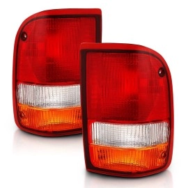 Anzo 311310 - OE Style LED Tail Lights (Chrome Housing, Clear / Red / Amber Lens)