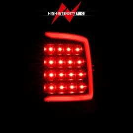 Anzo 311318 - C-Bar Style LED Tail Lights (Black Housing, Clear Lens)