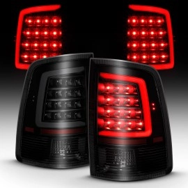 Anzo 311319 - C-Bar Style LED Tail Lights (Black Housing, Smoke Lens)