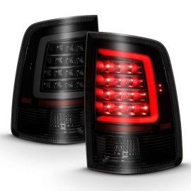 Anzo 311319 - C-Bar Style LED Tail Lights (Black Housing, Smoke Lens)