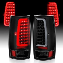 Anzo 311321 - C-Bar Style LED Tail Lights (Black Housing, Clear Lens)