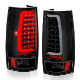 Anzo 311321 - C-Bar Style LED Tail Lights (Black Housing, Clear Lens)
