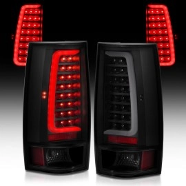 Anzo 311322 - C-Bar Style LED Tail Lights (Black Housing, Smoke Lens)