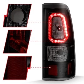 Anzo 311328 - Bar Style LED Tail Lights (Black Housing, Smoke Lens)