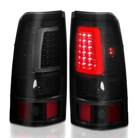 Anzo 311331 - C-Bar Style LED Tail Lights (Black Housing, Smoke Lens)