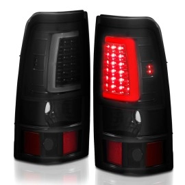 Anzo 311334 - C-Bar Style LED Tail Lights (Black Housing, Smoke Lens)