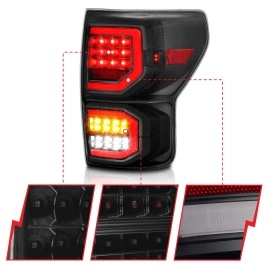 Anzo 311337 - Plank Style LED Tail Lights (Black Housing, Smoke Lens)