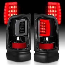 Anzo 311339 - Plank Style LED Tail Lights (Black Housing, Clear Lens)