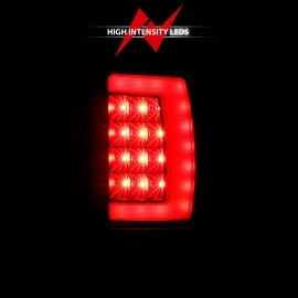 Anzo 311339 - Plank Style LED Tail Lights (Black Housing, Clear Lens)