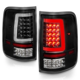 Anzo 311342 - C-Bar Style LED Tail Lights (Black Housing, Clear Lens)