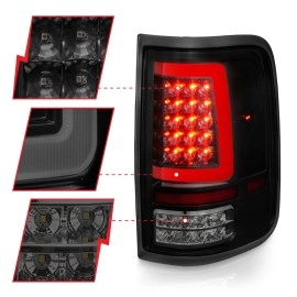 Anzo 311343 - C-Bar Style LED Tail Lights (Black Housing, Smoke Lens)