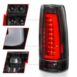 Anzo 311344 - C-Bar Style LED Tail Lights (Black Housing, Clear Lens)