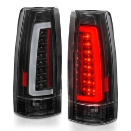 Anzo 311344 - C-Bar Style LED Tail Lights (Black Housing, Clear Lens)