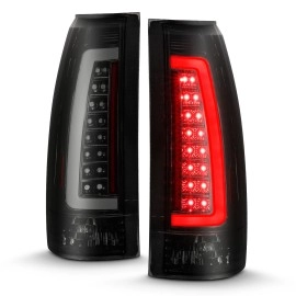 Anzo 311345 - C-Bar Style LED Tail Lights (Black Housing, Smoke Lens)