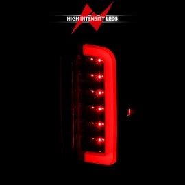 Anzo 311350 - C-Bar Style LED Tail Lights (Black Housing, Clear Lens)