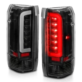 Anzo 311350 - C-Bar Style LED Tail Lights (Black Housing, Clear Lens)