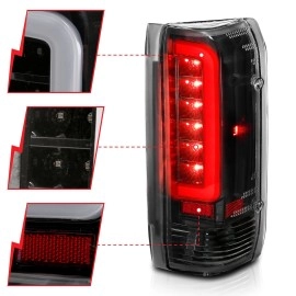 Anzo 311350 - C-Bar Style LED Tail Lights (Black Housing, Clear Lens)