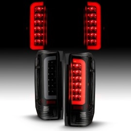 Anzo 311351 - C-Bar Style LED Tail Lights (Black Housing, Smoke Lens)