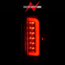 Anzo 311352 - C-Bar Style LED Tail Lights (Chrome Housing, Clear Lens)