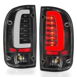 Anzo 311353 - LED Tail Lights (Black Housing, Clear Lens)