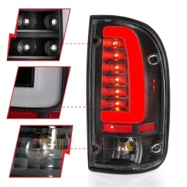 Anzo 311353 - LED Tail Lights (Black Housing, Clear Lens)