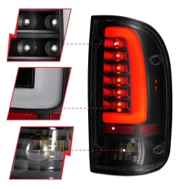 Anzo 311354 - LED Tail Lights (Black Housing, Smoke Lens)
