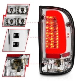 Anzo 311355 - LED Tail Lights (Chrome Housing, Clear Lens)