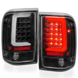 Anzo 311359 - C-Bar Style LED Tail Lights (Black Housing, Clear Lens)