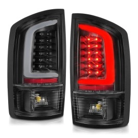 Anzo 311368 - C-Bar Style LED Tail Lights (Black Housing, Clear Lens)