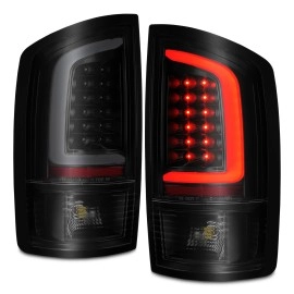 Anzo 311369 - C-Bar Style LED Tail Lights (Black Housing, Smoke Lens)
