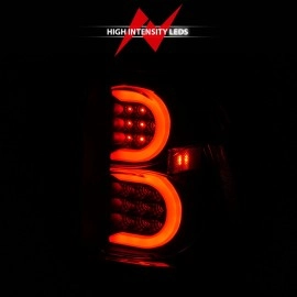 Anzo 311371 - C-Bar Style LED Tail Lights (Black Housing, Clear Lens)