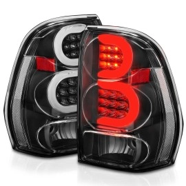 Anzo 311371 - C-Bar Style LED Tail Lights (Black Housing, Clear Lens)