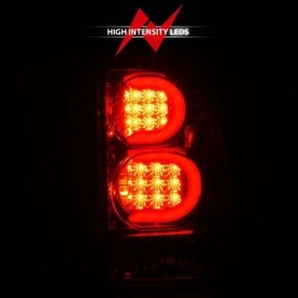 Anzo 311373 - Light Bar Style LED Tail Lights (Chrome Housing, Clear Lens)