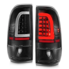 Anzo 311377 - C-Bar Style LED Tail Lights (Black Housing, Clear Lens)