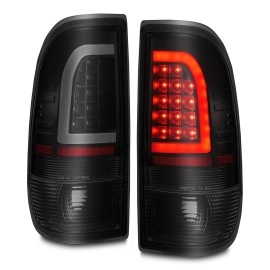 Anzo 311378 - C-Bar Style LED Tail Lights (Black Housing, Smoke Lens)