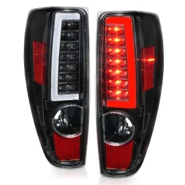 Anzo 311382 - Light Bar Style LED Tail Lights (Black Housing, Clear Lens)