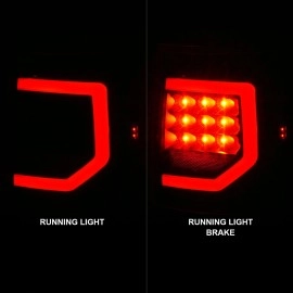 Anzo 311386 - Plank Style LED Tail Lights (Black Housing, Clear Lens)