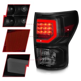 Anzo 311387 - Plank Style LED Tail Lights (Black Housing, Smoke Lens)