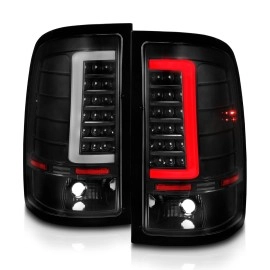 Anzo 311388 - C-Bar Style LED Tail Lights (Black Housing, Clear Lens)