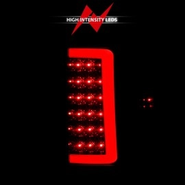 Anzo 311389 - C-Bar Style LED Tail Lights (Black Housing, Smoke Lens)