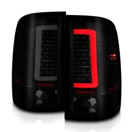 Anzo 311389 - C-Bar Style LED Tail Lights (Black Housing, Smoke Lens)