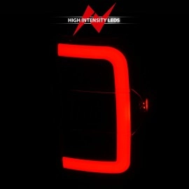 Anzo 311390 - C-Bar Style LED Tail Lights (Black Housing, Clear Lens)