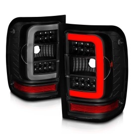 Anzo 311391 - C-Bar Style LED Tail Lights (Black Housing, Smoke Lens)
