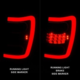 Anzo 311394 - C-Bar Style LED Tail Lights (Black Housing, Clear Lens)