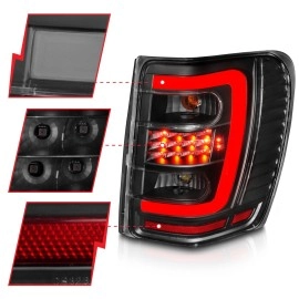 Anzo 311394 - C-Bar Style LED Tail Lights (Black Housing, Clear Lens)
