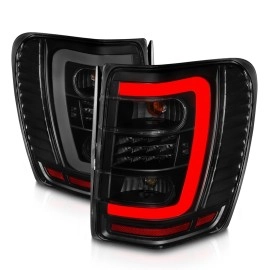 Anzo 311395 - C-Bar Style LED Tail Lights (Black Housing, Smoke Lens)