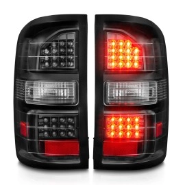 Anzo 311397 - LED Tail Lights (Black Housing, Clear Lens)